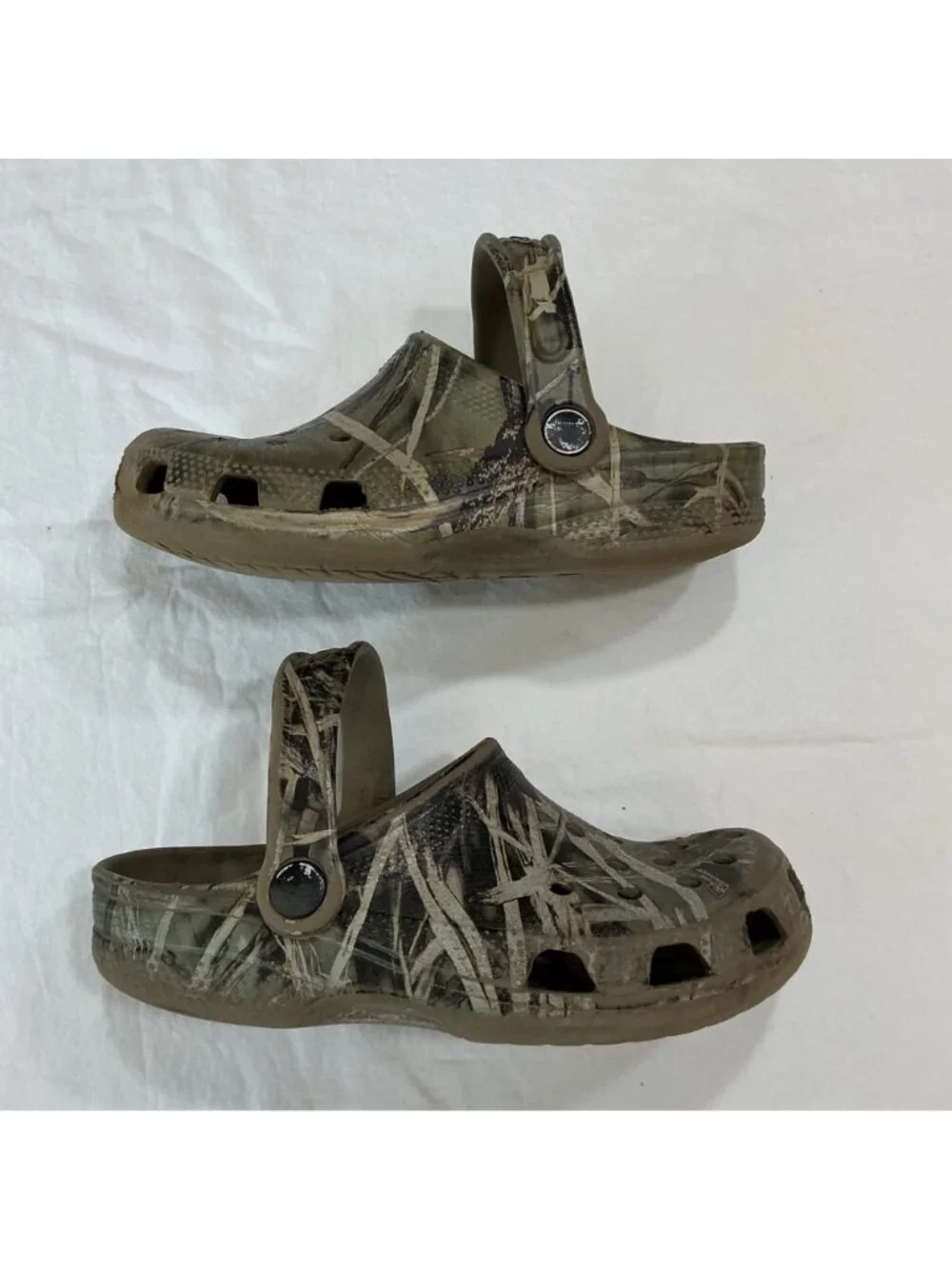 Crocs Kids Classic Realtree Camo Clogs Slip-On Shoes Size J1